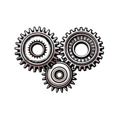 Detailed illustration of a differential gear mechanism, showcasing meshing gears and internal components.  Highlight the planetary and sun gears.