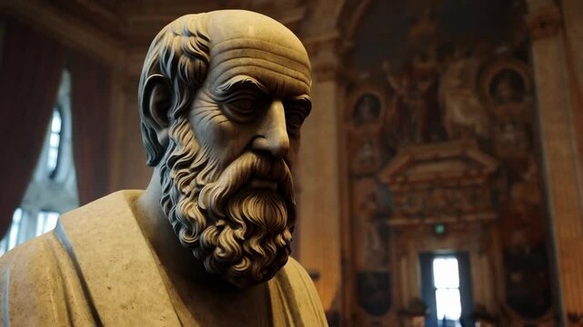 Roman statue of a distinguished teacher or thinker