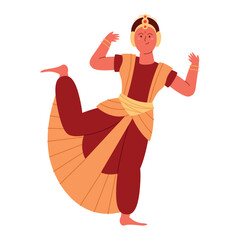 woman performing bharatanatyam dance