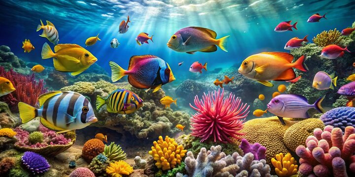 Finding Nemo Underwater Scene, High-Definition Ocean Life, Colorful Reef Fish, Animated Aquatic World, Deep Sea Adventure