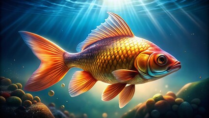 Fototapeta premium Fish Identification Guide: Pictures & Names of Popular Aquarium & Ocean Fish Species