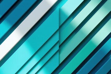 Obraz premium Abstract Geometric Background with Teal Blue and White Lines