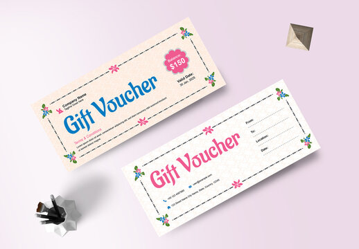 Gift Voucher Template Layout