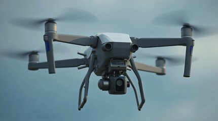 A drone flying in the sky