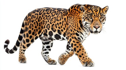 Obraz premium Jaguar Walking Slowly with Defined Muscles