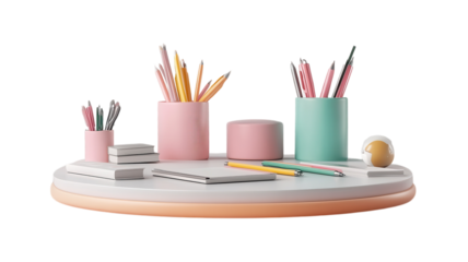 A Modern Desk Organizer with Stationery - Perfect Solution for Decluttering Your Workspace and Enhancing Productivity with Style.
