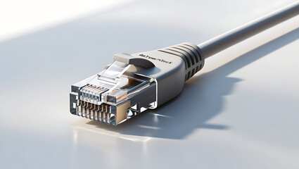 A close up of a computer cable