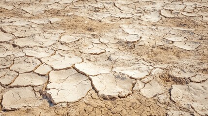 A dried-up reservoir with exposed ground and low water levels in a drought-stricken area
