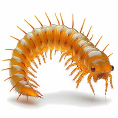 Obraz premium Creepy Crawly Centipede Close-Up