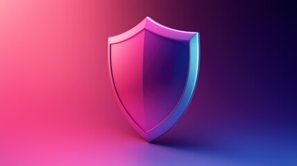 Credit protection concept with simple shield icon digital environment graphic design vibrant colors modern viewpoint