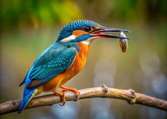 Obraz premium Kingfisher Bird Photography: Stunning Images of Wild Kingfishers in Flight and Perched