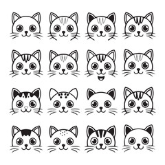 Fototapeta premium cat silhouette vector