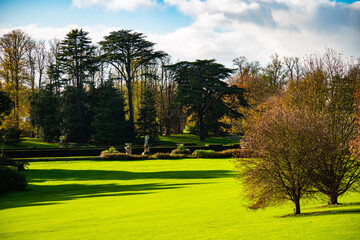 Exploring the beautiful gardens in the Yorkshire countryside.