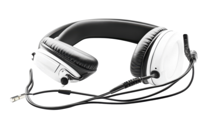 A Pair of Classic Wired Headphones Perfect for Audiophiles and Everyday Use, Delivering Exceptional Sound Quality and Comfort for Music Lovers.