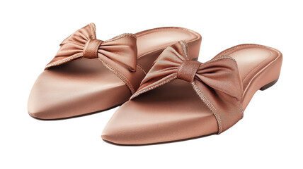 A Pair of Elegant Slippers on a White Background for Fashion and Home Decor Promoting Comfort and Style.
