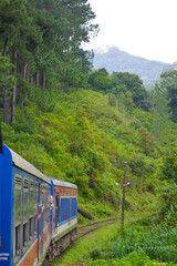 Colonial train route built by the British Empire, offering a journey through history, stunning mountains, waterfalls, and tea estates—Ella Odyssey train journey 2024.12.13 Ella Sri Lanka