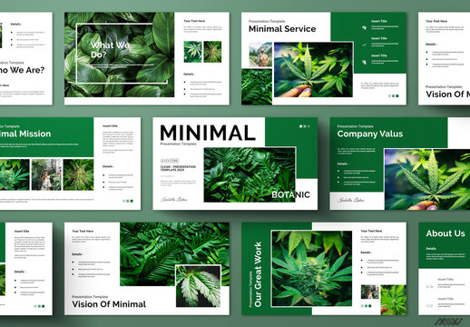 Minimal Botanic Presentation Layout