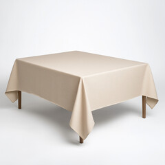 Refined Dining: Lightweight Linen Tablecloth with Hand-Sewn Details