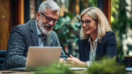 Tech-Driven Financial Advisory. Business Team Collaborating with Digital Tools and Reports