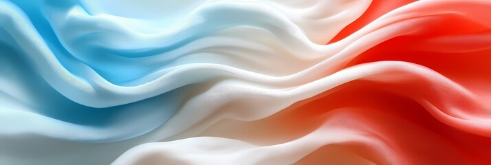 Obraz premium Vibrant Swirling Ribbons Abstract Background