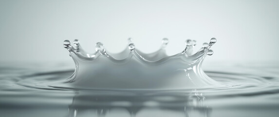 Captivating Water Crown Splash Fine Details in High-Definition