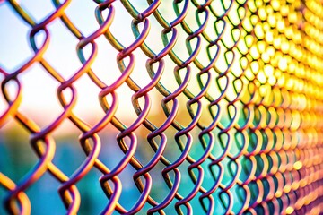 Obraz premium Mesh Fence Texture, White Background Stock Photo - High Resolution Image Download
