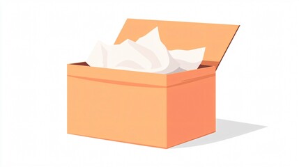 Elegant Tissue Box Vector Illustration for Graphic Design Projects