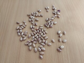 Beans on the table
