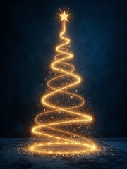 Obraz premium Here are a few options for your stock photo description, all under 200 characters:..**Option 1 (Focus on magic):**..> Magical Christmas tree