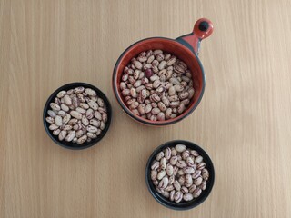 Beans on the table