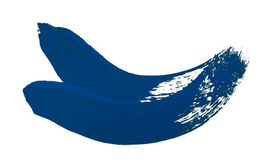 Horizontal blue brush strokes on transparent background.