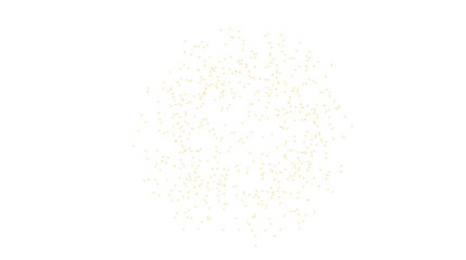 Golden Confetti Scattered on White Background