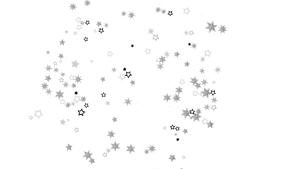 Abstract background with a pattern of white stars on a black background.