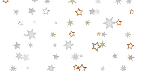 A background image with silver and gold stars scattered on a black canvas,  creating a dazzling and celestial effect.