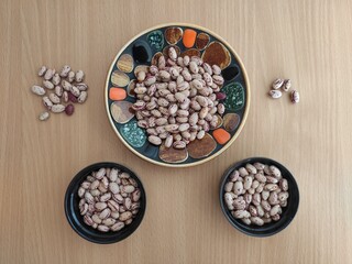 Beans on the table