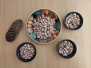 Beans on the table