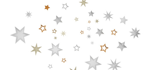 A digital abstract artwork depicting a cluster of colorful stars against a dark background. The image is filled with a variety of sizes and shades of stars, creating a dynamic and intricate pattern.