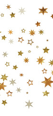 A mesmerizing pattern of golden stars against a dark background.