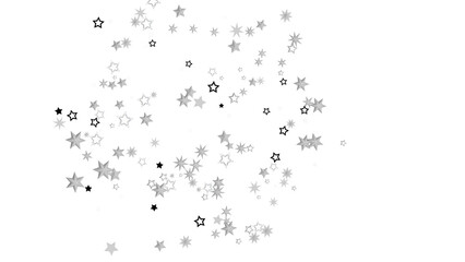 Abstract background with a pattern of white stars on a black background.