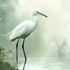 Naklejka premium Bird: Little Egret