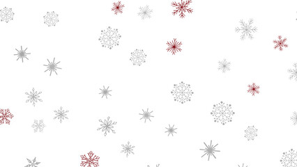 Snowflakes - Winter christmas sky with falling snow