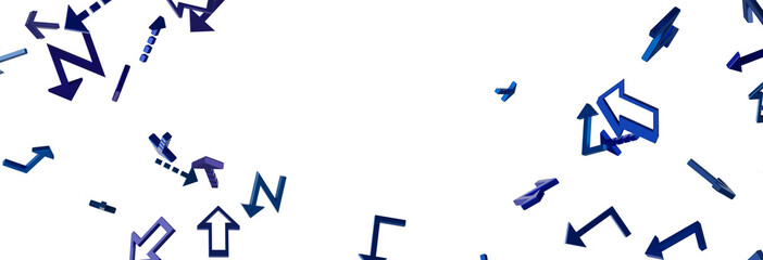 Abstract Blue Arrows Background