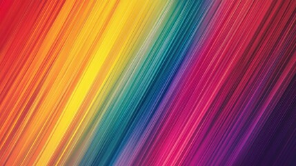 Abstract Diagonal Rainbow Lines Colorful Background