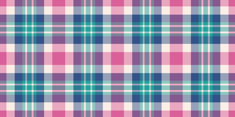 Graph pattern tartan background, october plaid textile texture. Variation vector seamless fabric check in pastel and light colors.