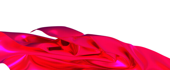 Pink satin fabric drapes beautifully The soft folds and smooth texture are elegant and luxurious