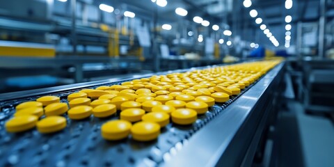 Pharmaceutical Tablet Production Line in Factory