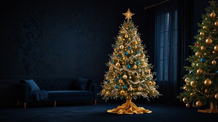 christmas tree with lights