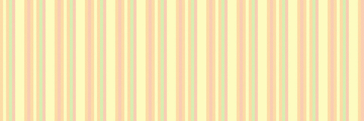 1outh vertical background lines, periodic seamless texture fabric. Qmooth stripe pattern textile vector in light and orange colors.