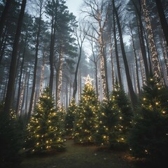 Obraz premium morning in the woods