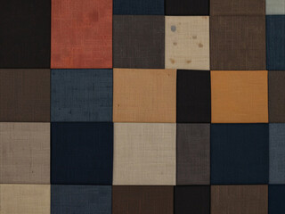 Fototapeta premium Colorful fabric textures, clean and dirty cloth texture
